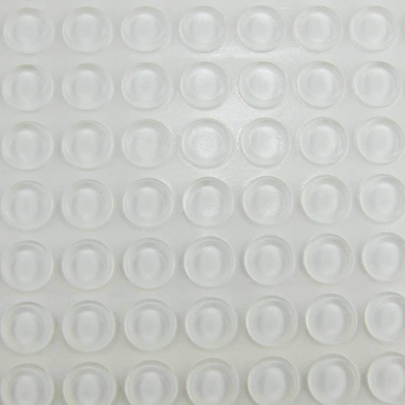 1/2" Clear Rubber Bumpers for Faceouts  (Strip of 10)