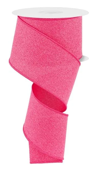 2.5" Crystal Shine Ribbon: Fuchsia - 10yds