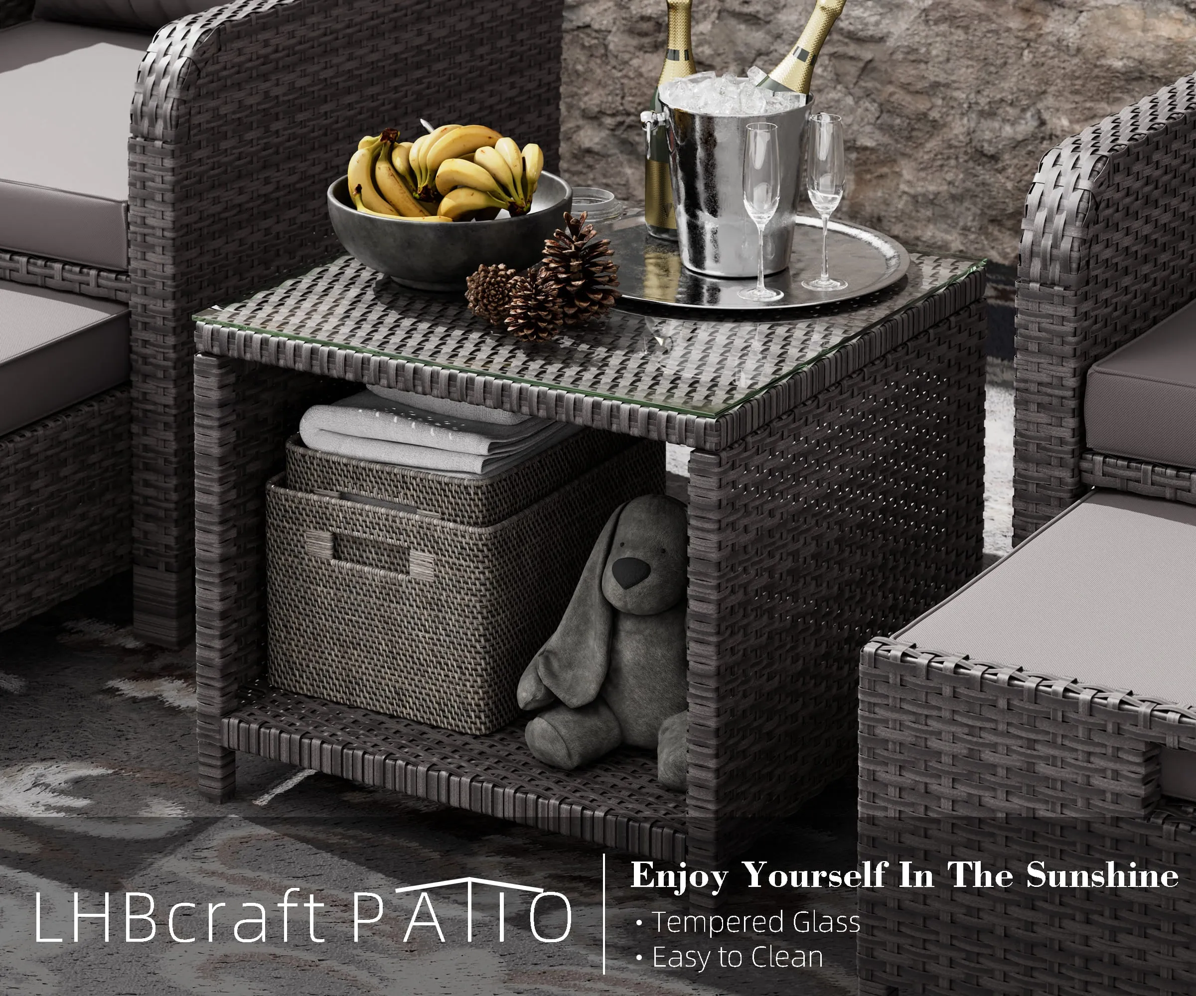 5 Pieces Patio Furniture Set