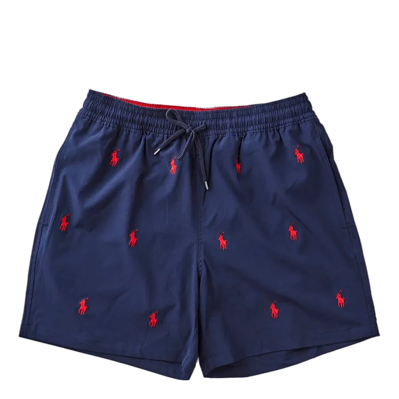 5.75-Inch Traveler Classic Swim Trunk Newport Navy W/ Aoe