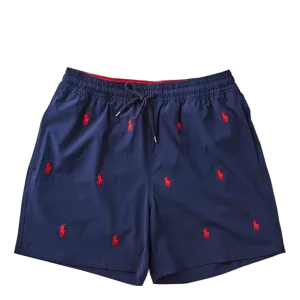 5.75-Inch Traveler Classic Swim Trunk Newport Navy W/ Aoe