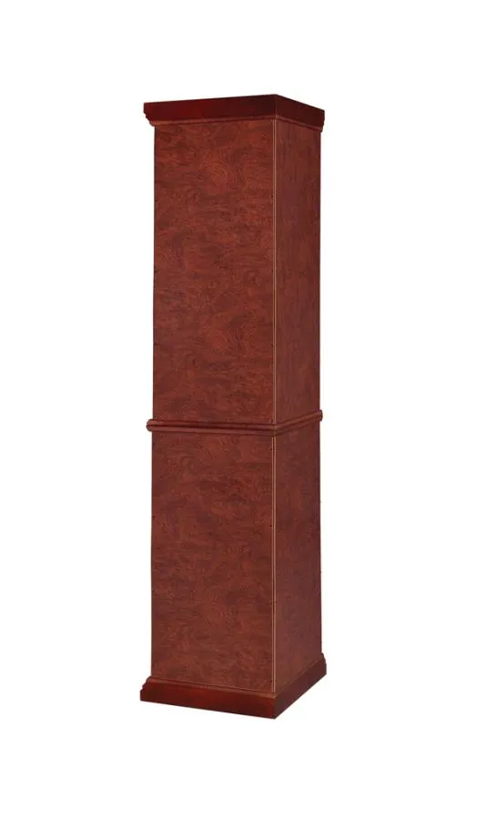6-shelf Corner Curio Cabinet Medium Brown
