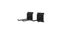 6" SlatWall Double Hook, Black