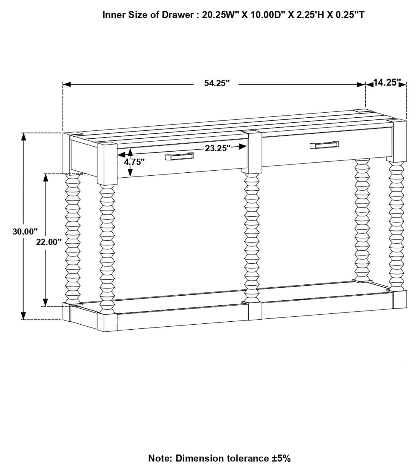 722579 SOFA TABLE