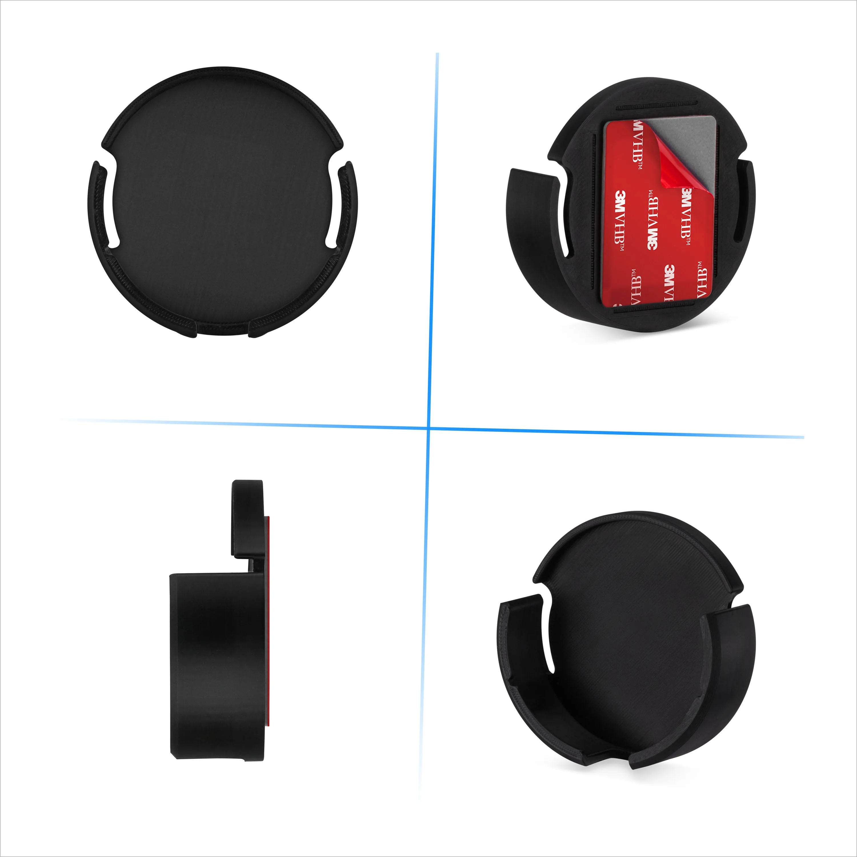 Adhesive Wall & Under Desk Mount Hanger for WiiM Mini AirPlay 2, Strong VHB Self-Adhesive Tape, Easy To Install Holder