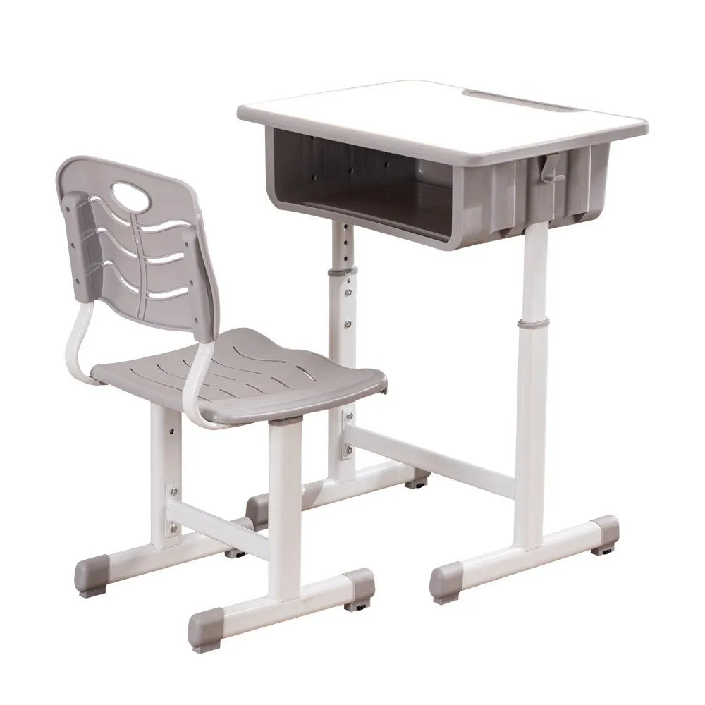 Adjustable Kid Study Desk with Table and Chairs Set