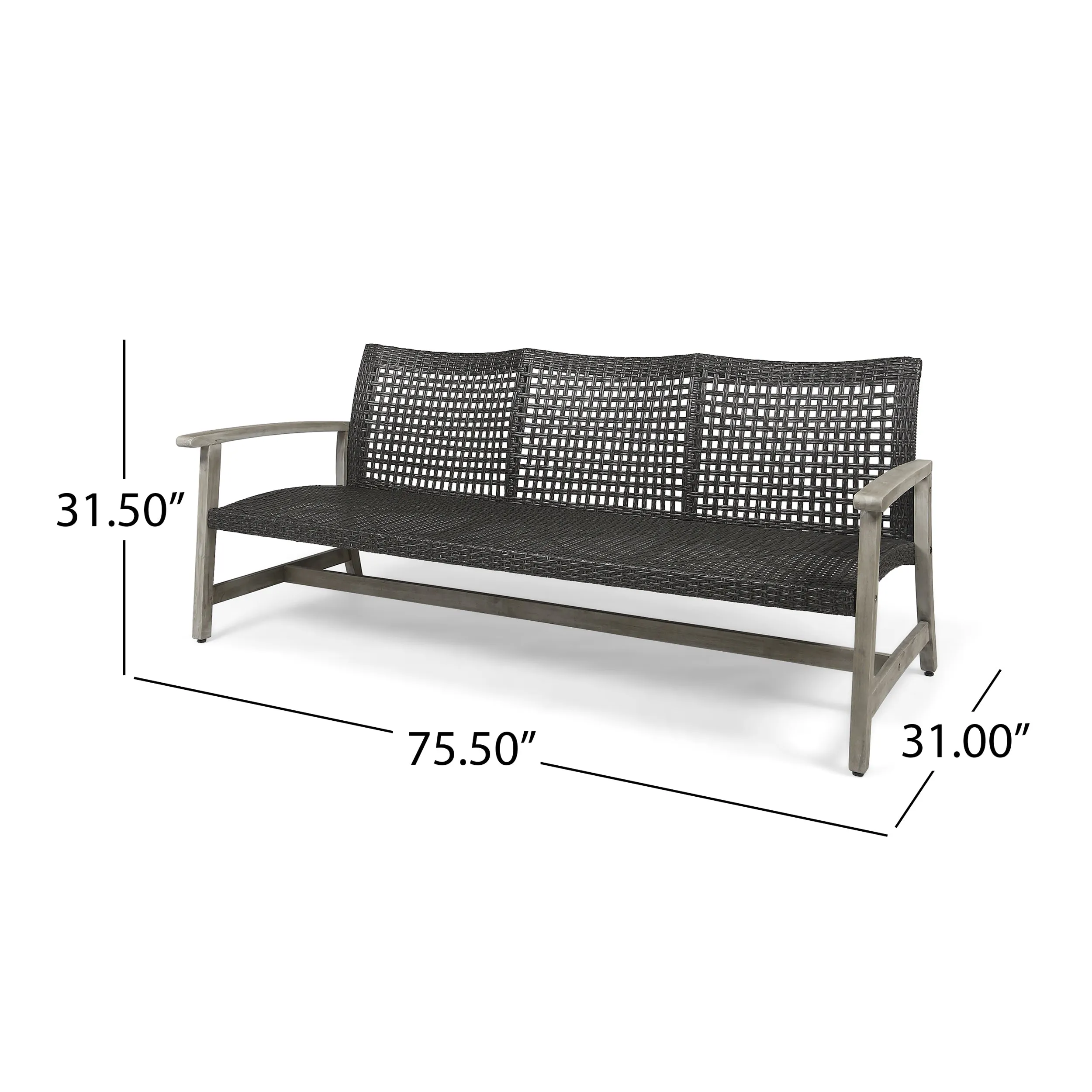 Alyssa Outdoor 6 Piece Sofa and Loveseat Chat Set