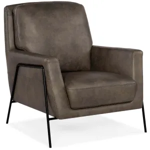 Amette Leather Chair, Ankur Meteor