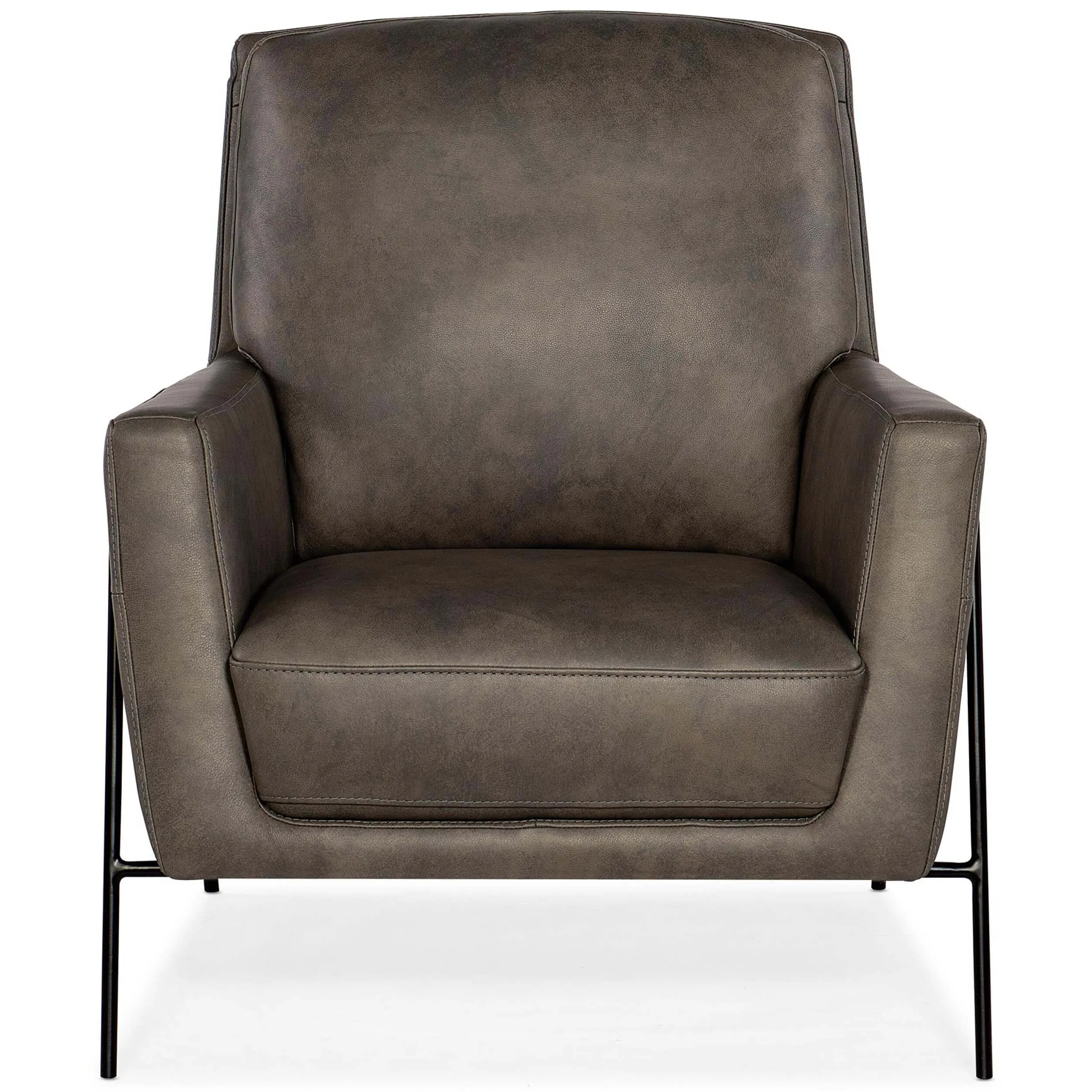 Amette Leather Chair, Ankur Meteor