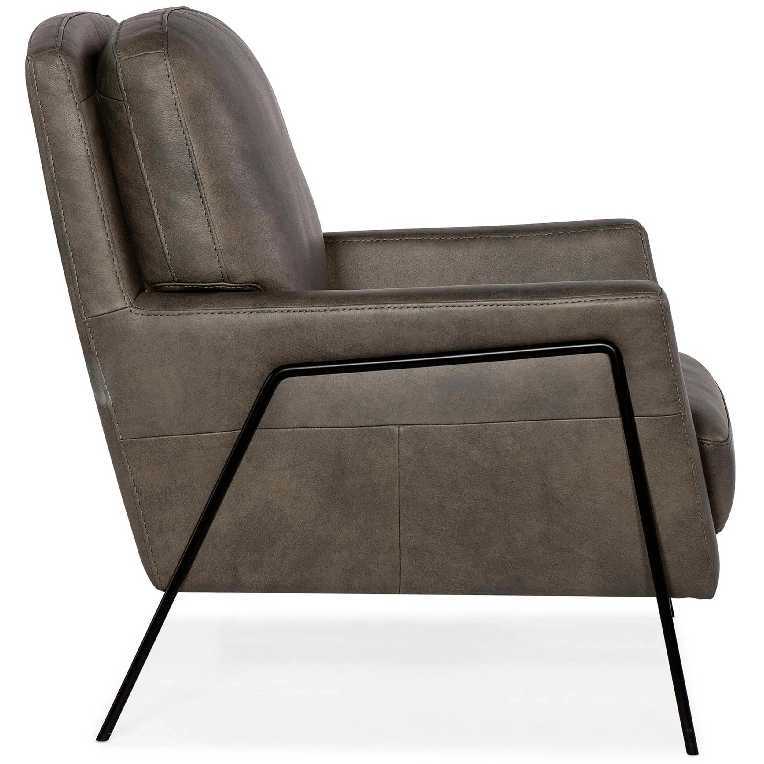 Amette Leather Chair, Ankur Meteor