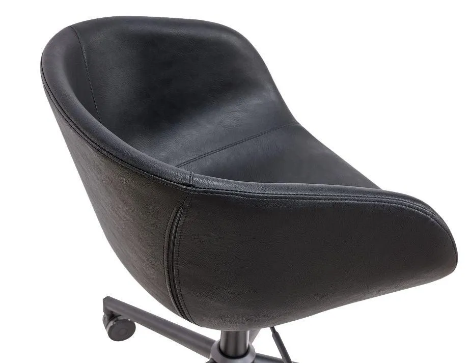 Andorra Tub Office Chair Vintage Black Seat