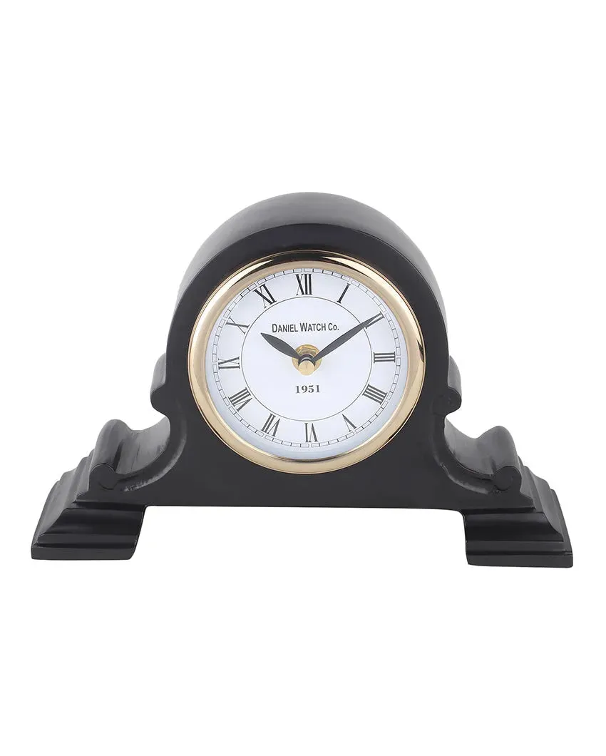 Arcadian Arc Aluminum Table Clock | 11 x 7 x 6 inches