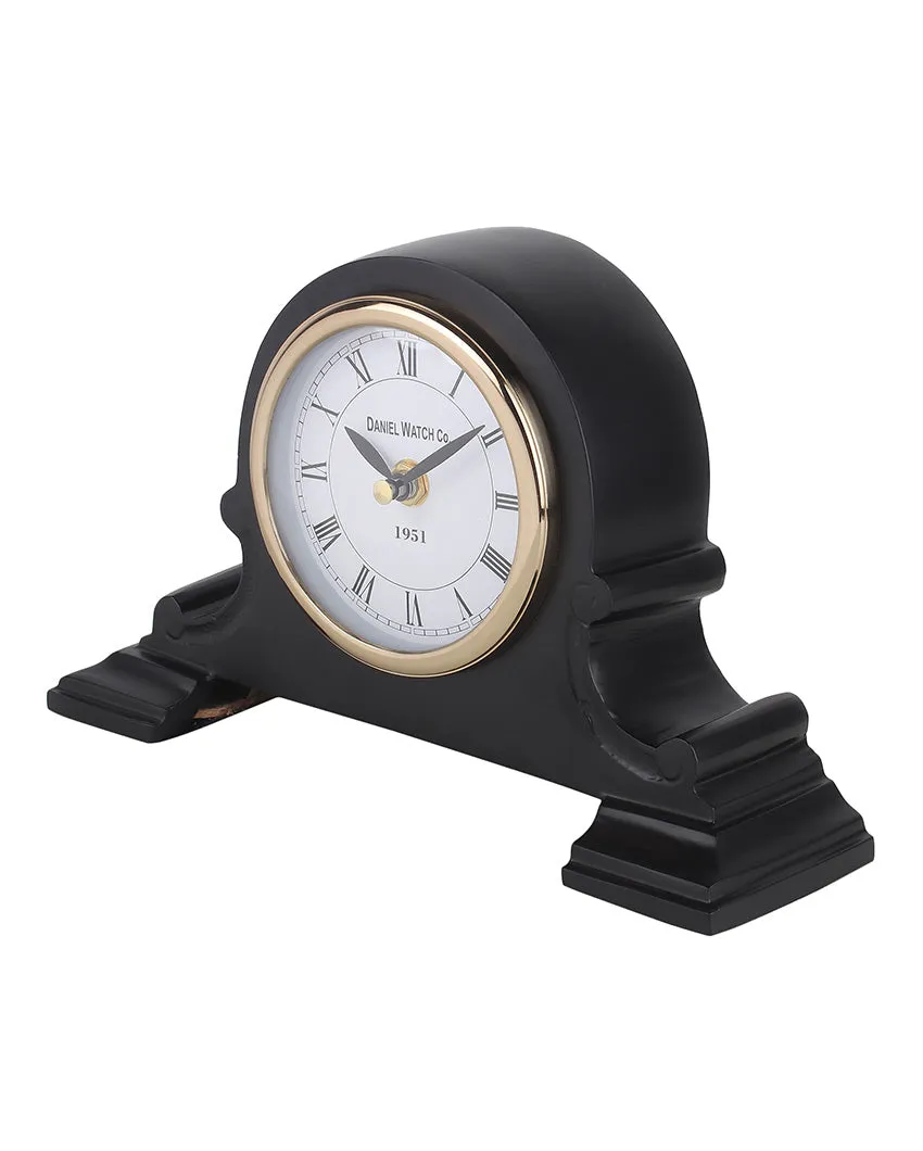 Arcadian Arc Aluminum Table Clock | 11 x 7 x 6 inches