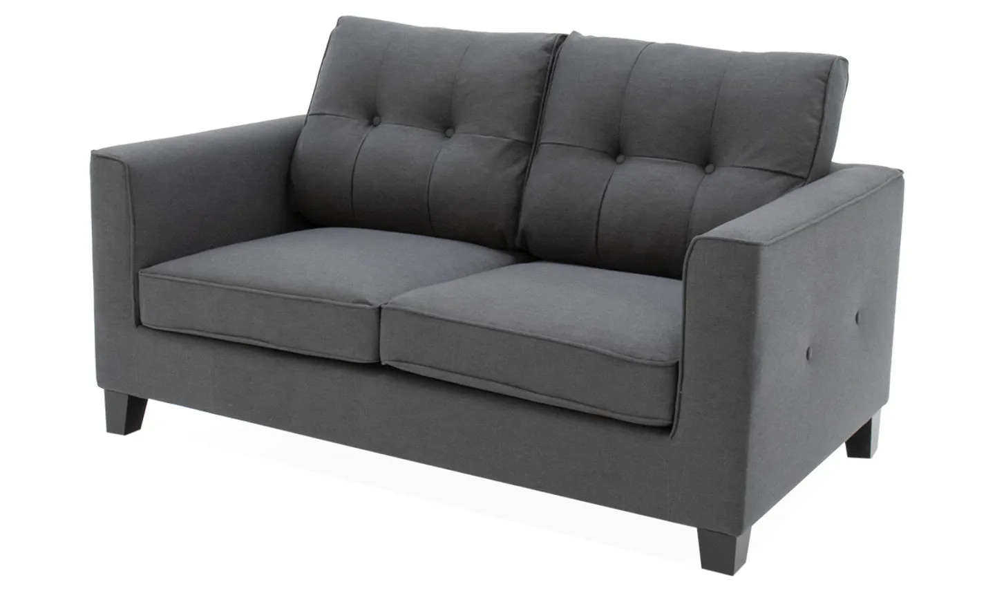 Astrid 2 Seater Sofa Charcoal
