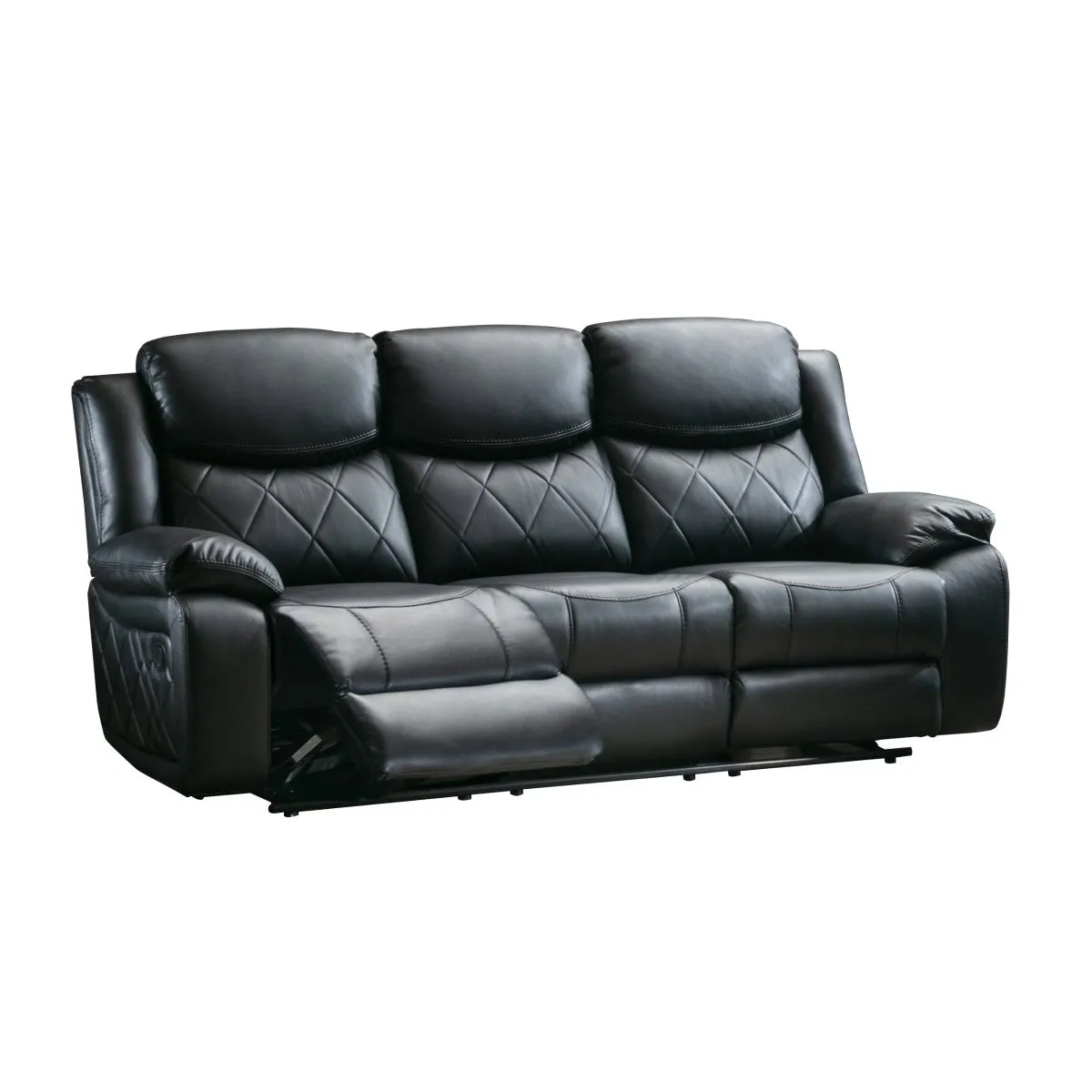 Bartholomew Black Reclining Sofa