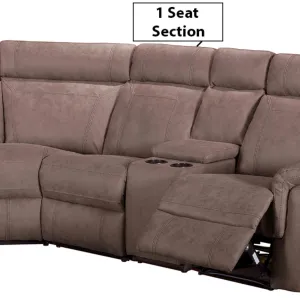 Baxter 1 Seat Corner Sofa Section Brown