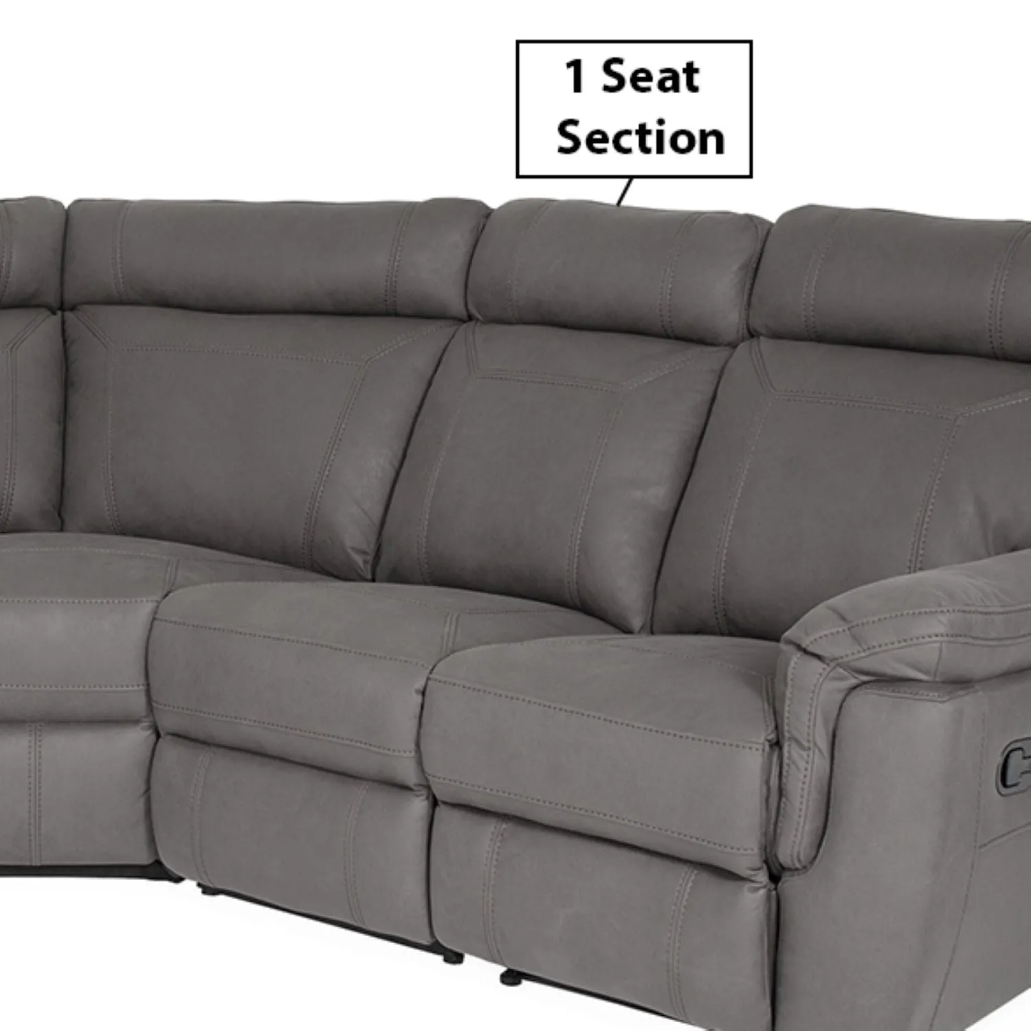 Baxter 1 Seat Corner Sofa Section Grey