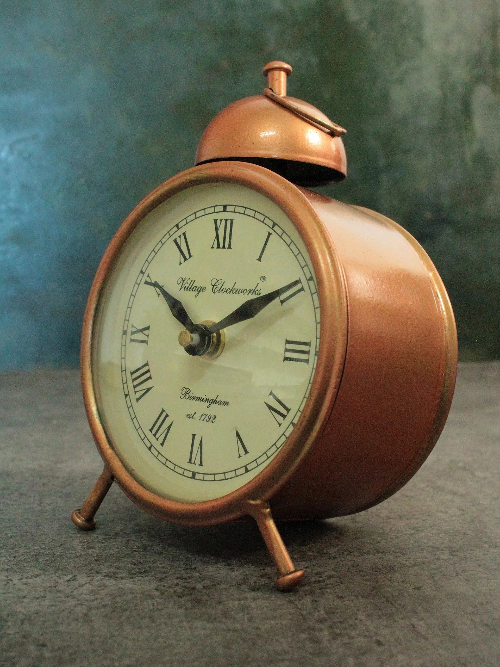 Beautiful Vintage Style Iron Handcrafted Table Clock