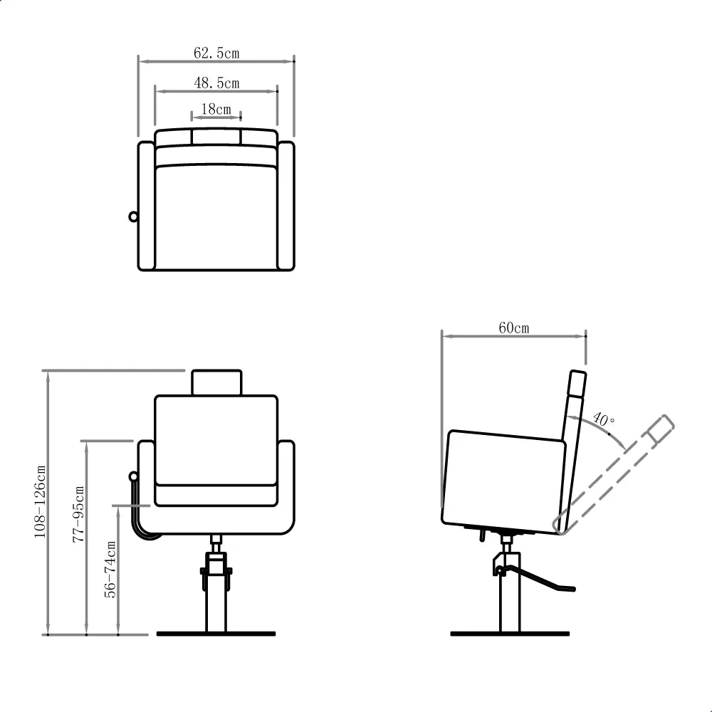 Beauty Salon Hairdressing Styling Chair Tetris II