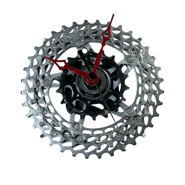 Bicycle Chainring Wall Clock, Gears Up Designs