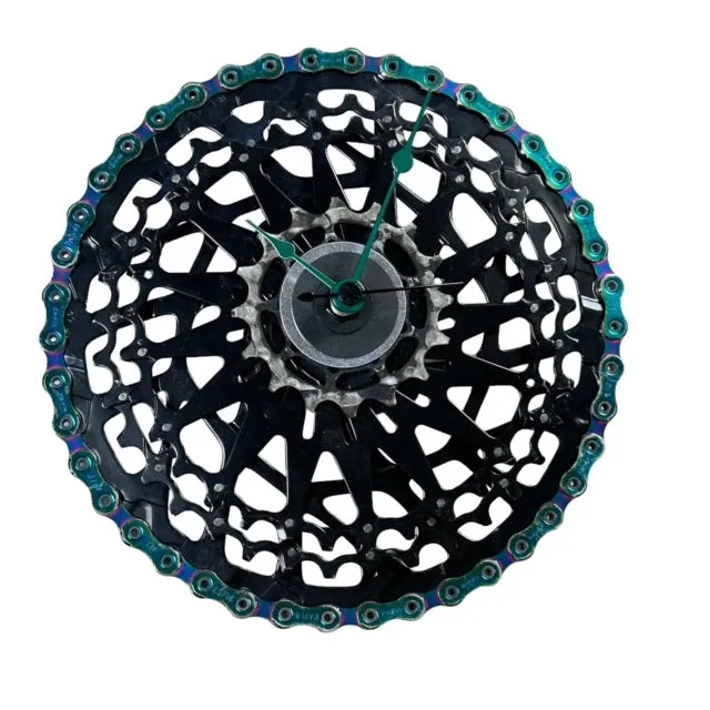 Bicycle Chainring Wall Clock, Gears Up Designs
