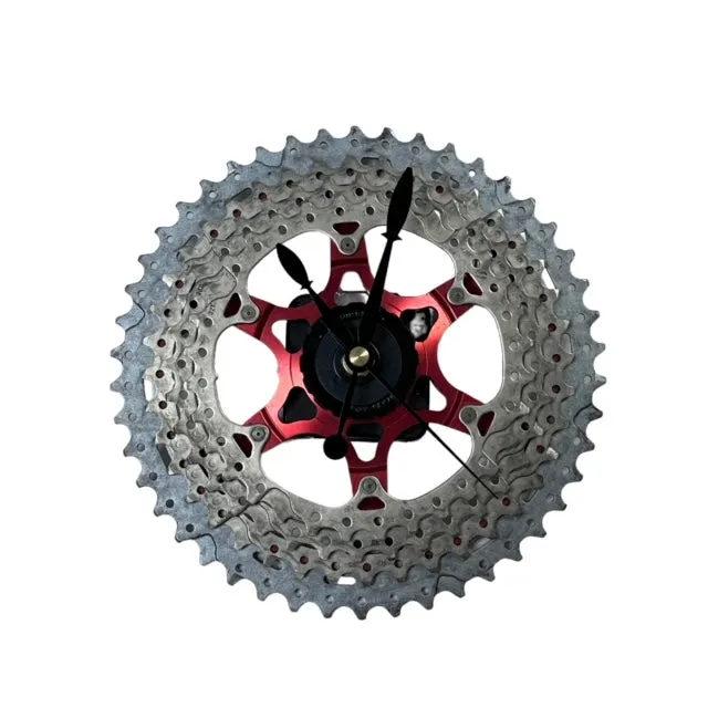 Bicycle Chainring Wall Clock, Gears Up Designs
