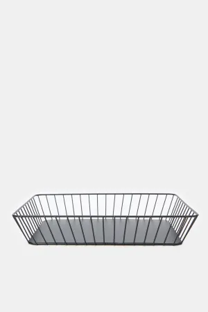 Black Rectangle Storage Basekt (Large)