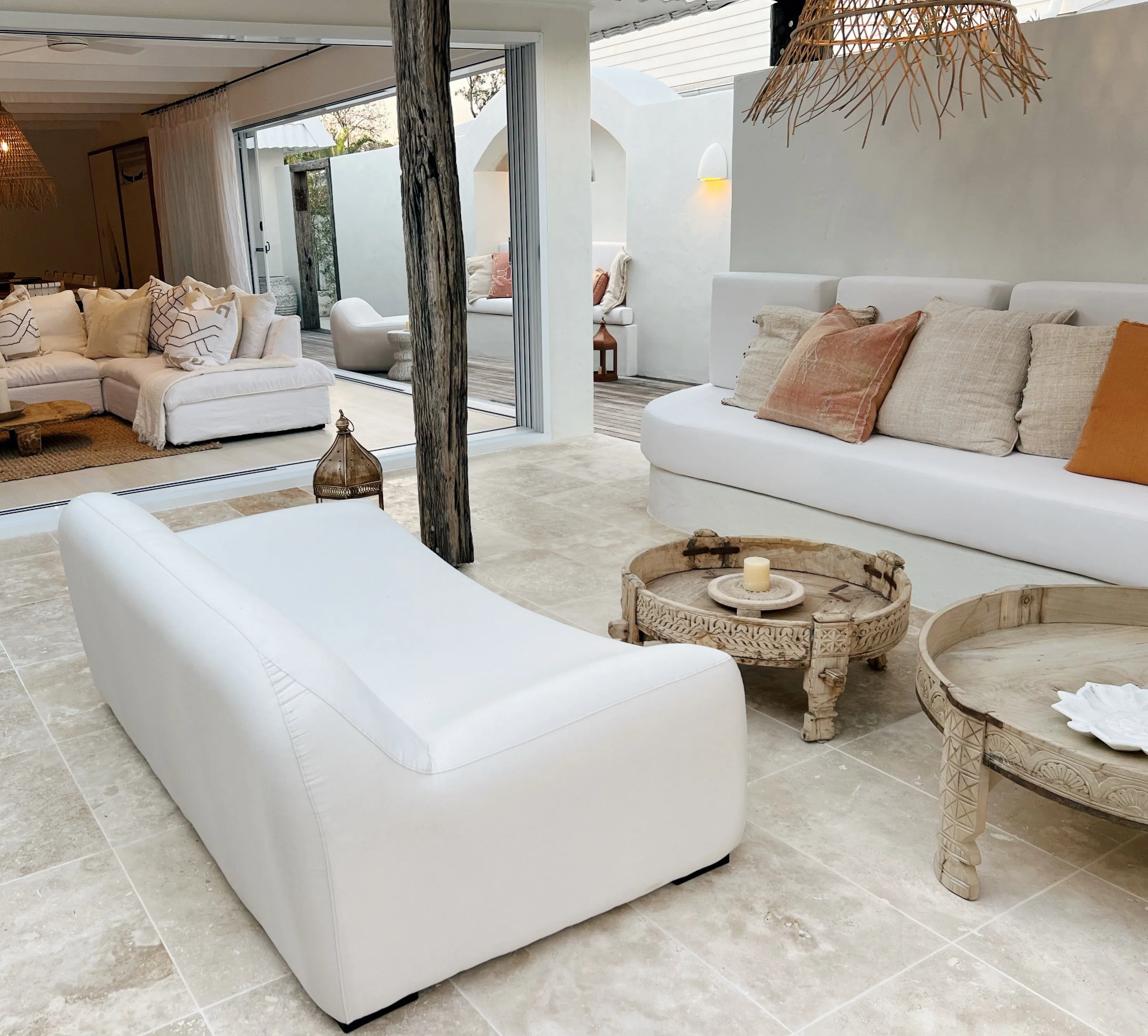 Bluff 2 Seater Sofa, White