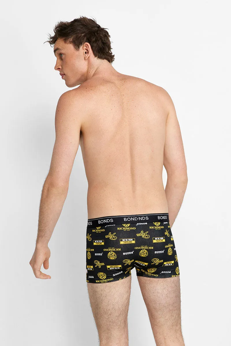 Bonds Men's X AFL Guyfront Trunk - Richmond Tigers