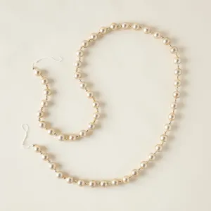 Brushed Gold Glass Bead Garland