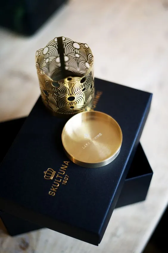 Candle Holder | Lara Bohinc | Brass | Feather