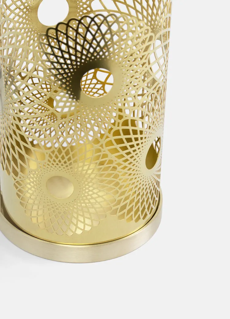 Candle Holder | Lara Bohinc | Brass | Feather