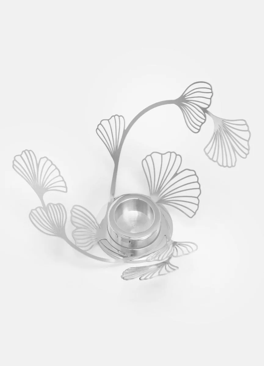 Candleholder | Silver BK.FLWR Small | Bernadotte & Kylberg