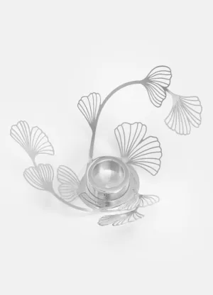 Candleholder | Silver BK.FLWR Small | Bernadotte & Kylberg