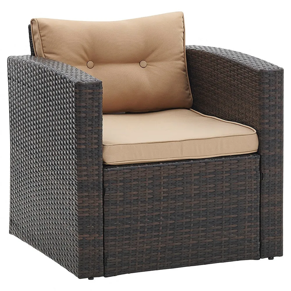 Carmen Garden Sofa Set, Brown