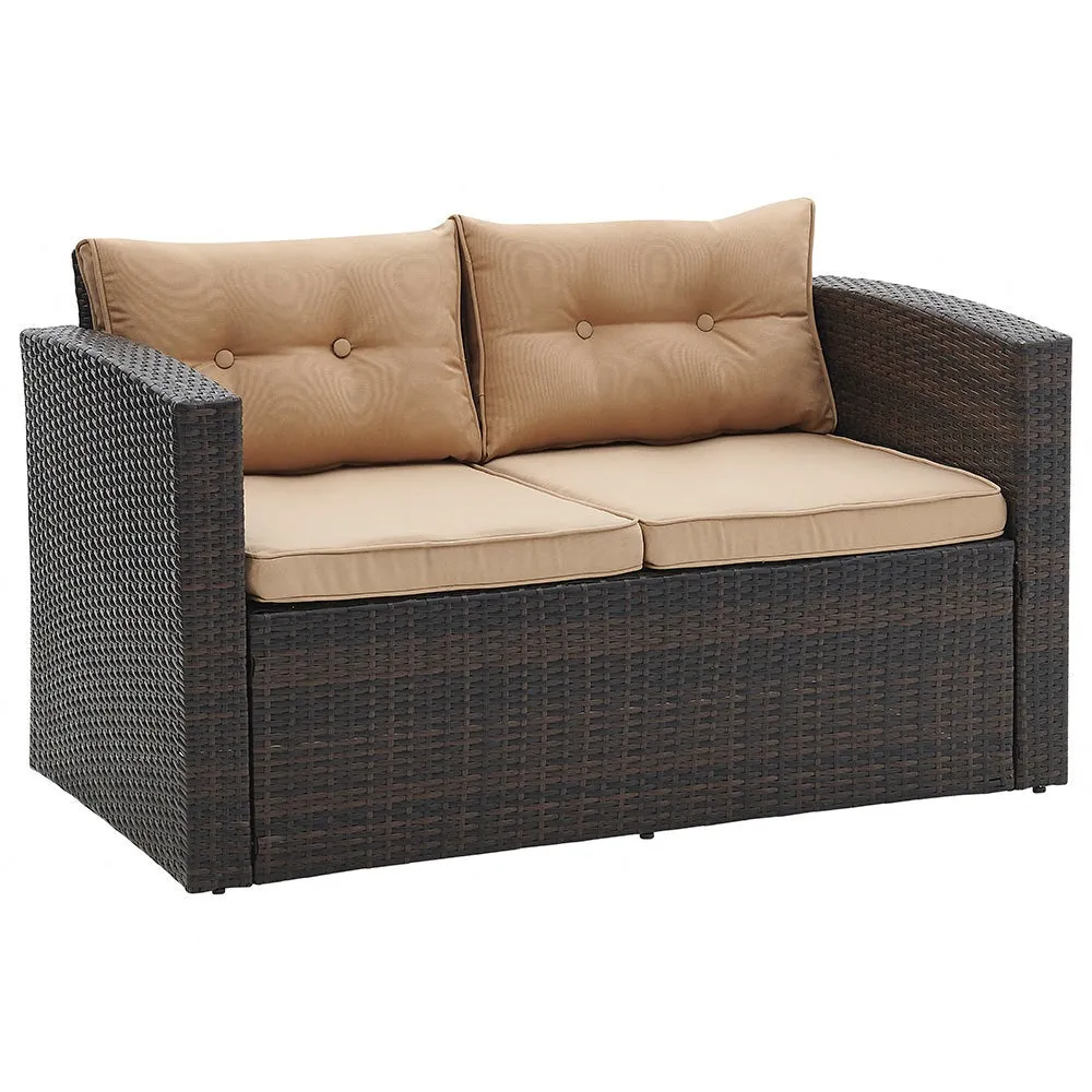 Carmen Garden Sofa Set, Brown