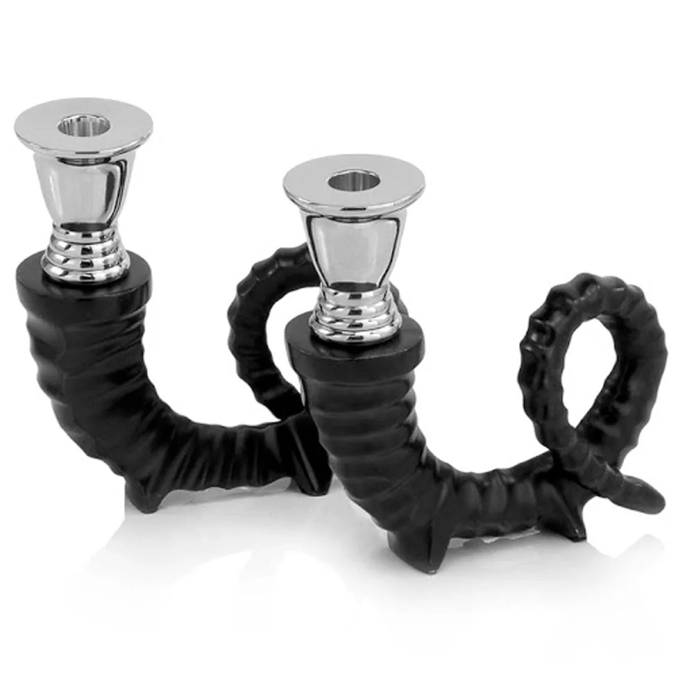 Carnero Candleholders Black Pair