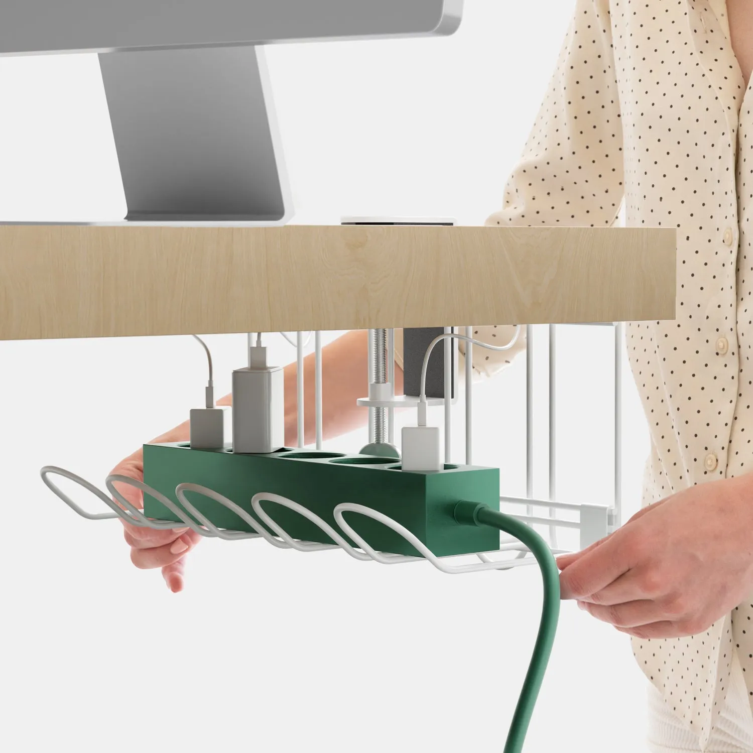 CarryUp-Under Desk Cable Management Tray