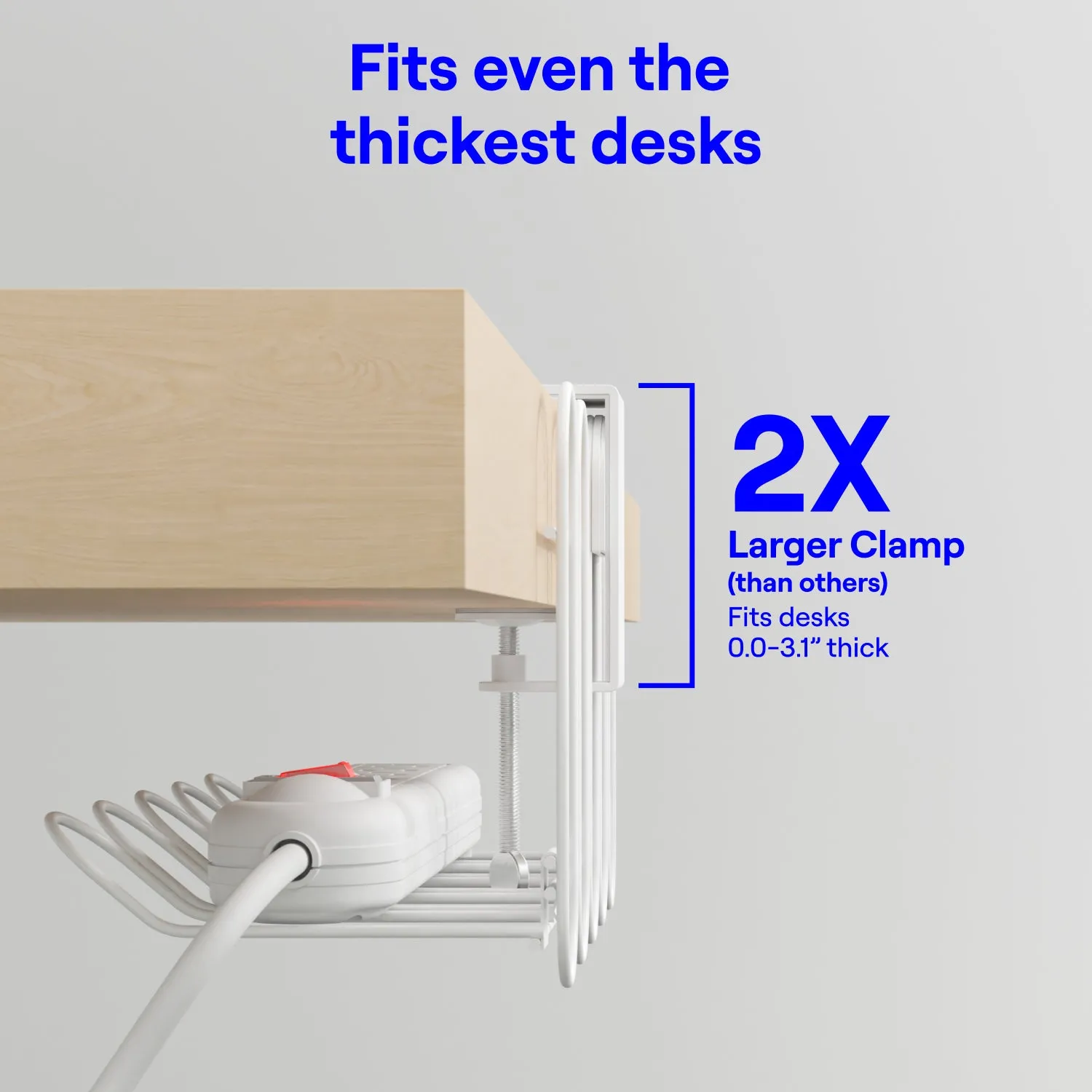 CarryUp-Under Desk Cable Management Tray