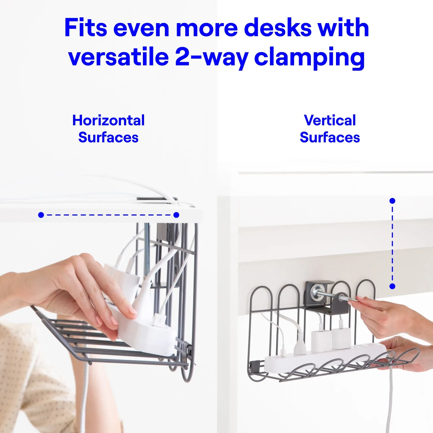 CarryUp-Under Desk Cable Management Tray
