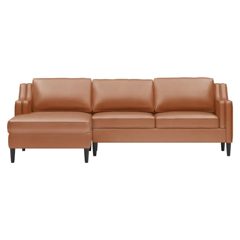 Cecer 2-Piece Leather Sectional Sofa with Chaise