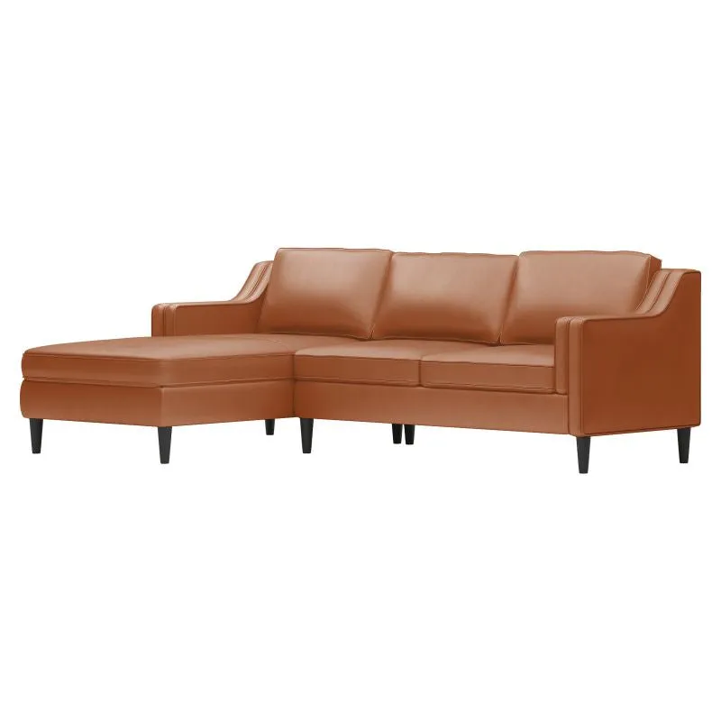 Cecer 2-Piece Leather Sectional Sofa with Chaise