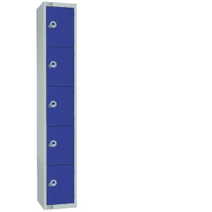 CG612-CS Elite Five Door Camlock Locker with Sloping Top