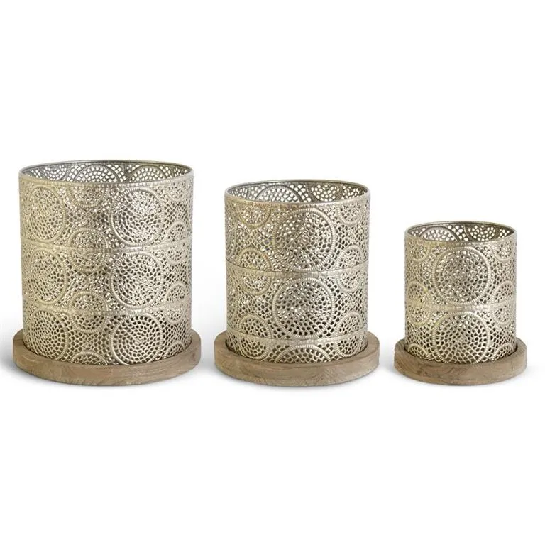 Champagne Punched Metal Basket