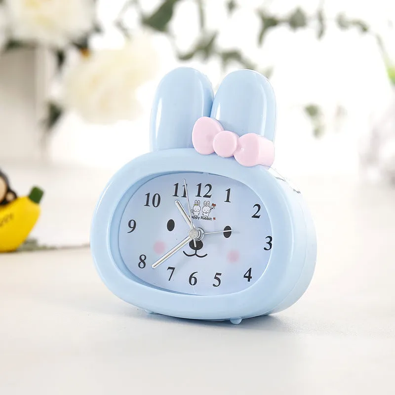 Children's Bunny Cartoon Alarm Clock Creative Cute and Lazy Alarm Clock Camino Wake up Alarm Clock with Alarm