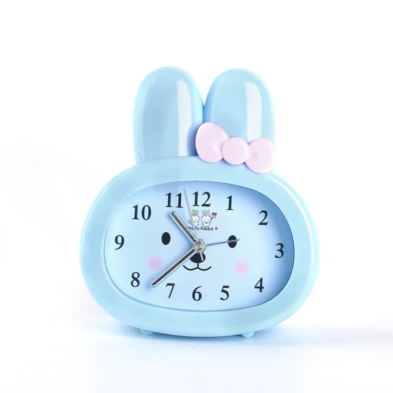 Children's Bunny Cartoon Alarm Clock Creative Cute and Lazy Alarm Clock Camino Wake up Alarm Clock with Alarm
