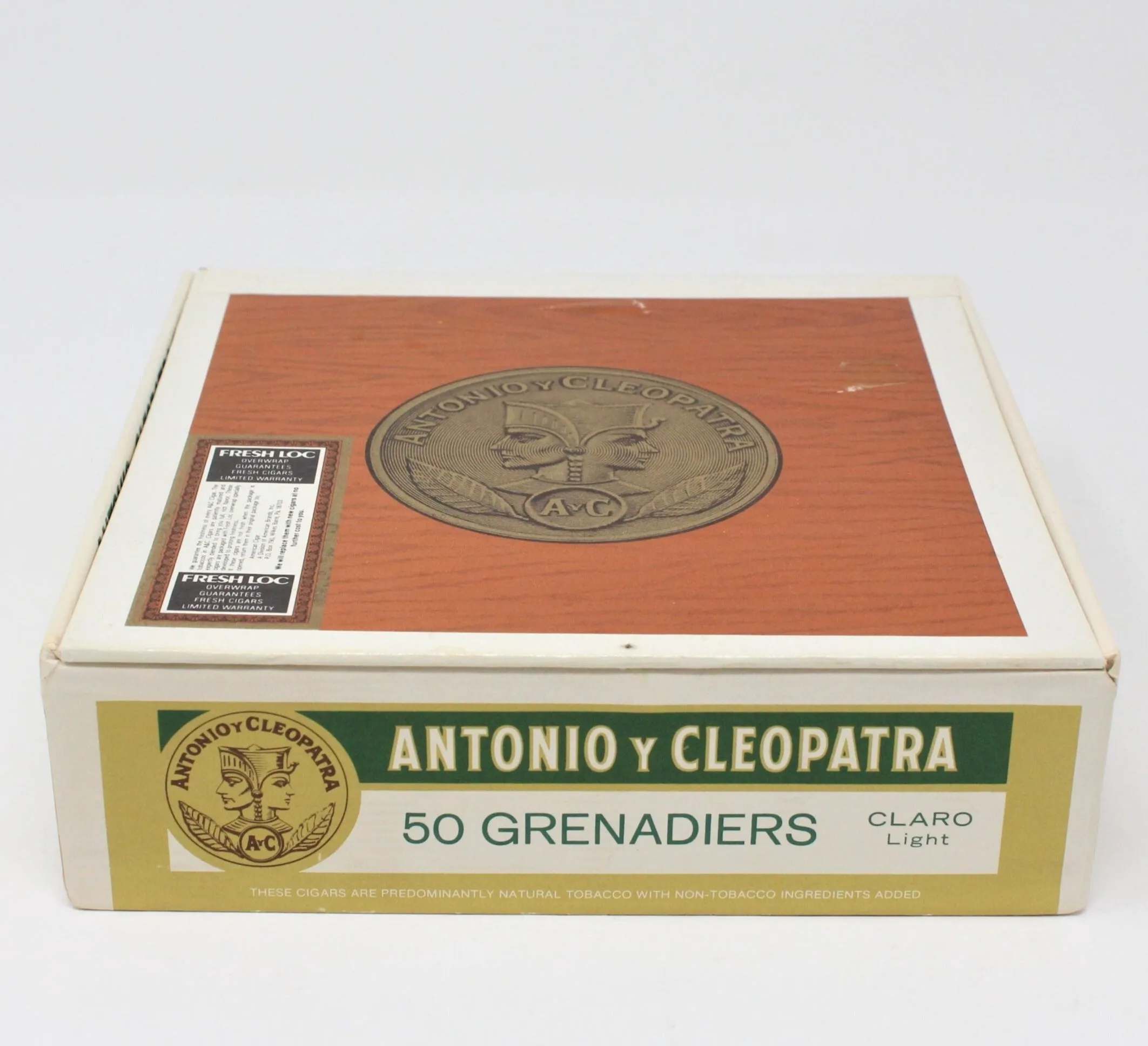 Cigar Box, Antonio Y Cleopatra Grenadiers Claro, Empty, Vintage