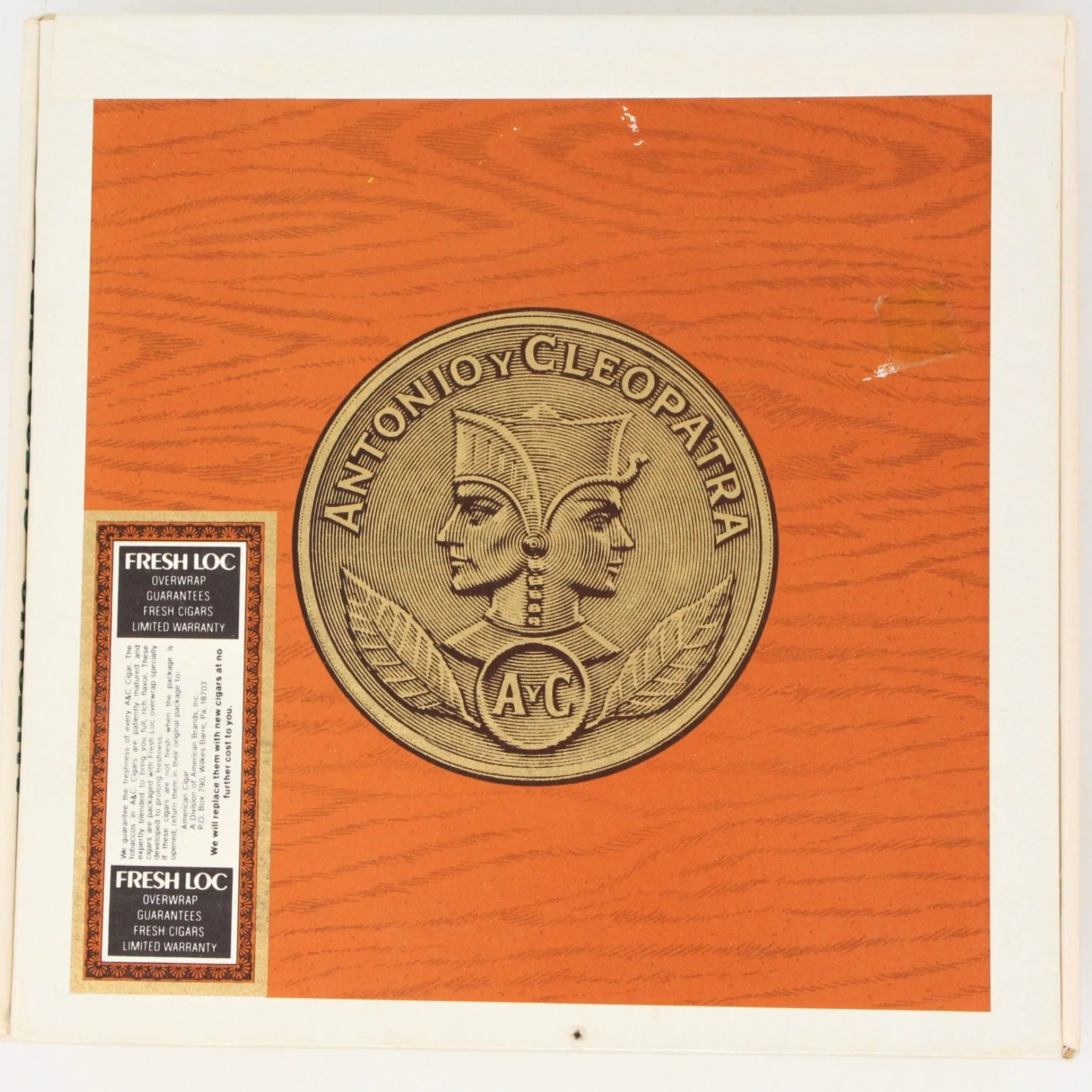 Cigar Box, Antonio Y Cleopatra Grenadiers Claro, Empty, Vintage