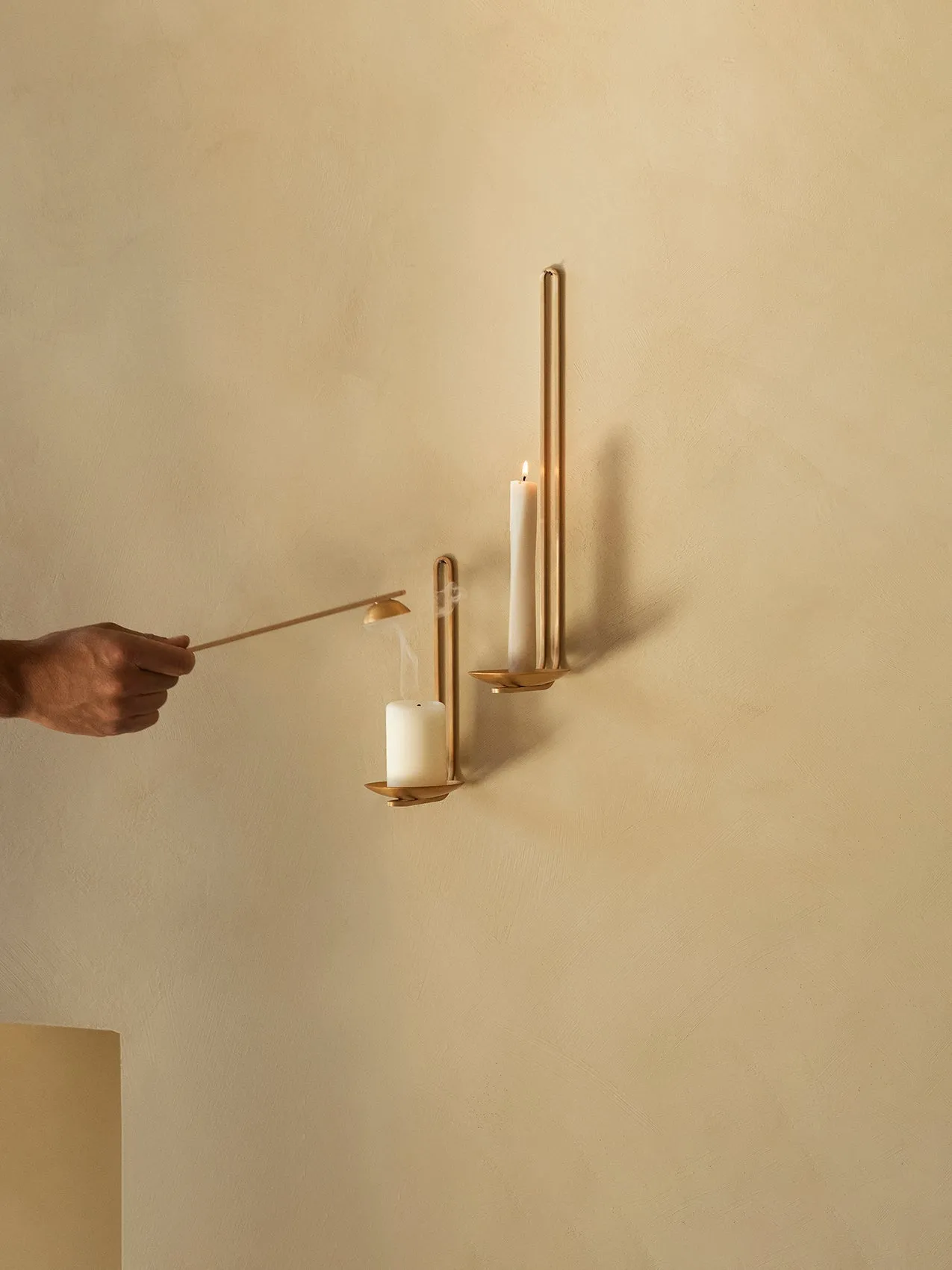 Clip Candle Holder, Wall