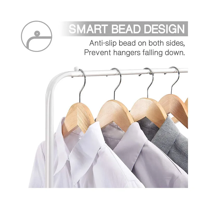 Clothing Rack With 2-Tier Basket